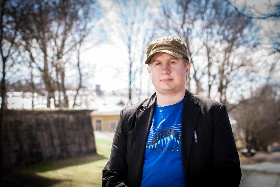 Juha-Matti Santala posing in sunshine