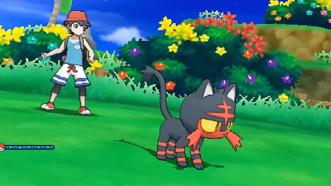 Litten ready to fight in Pokemon Moon