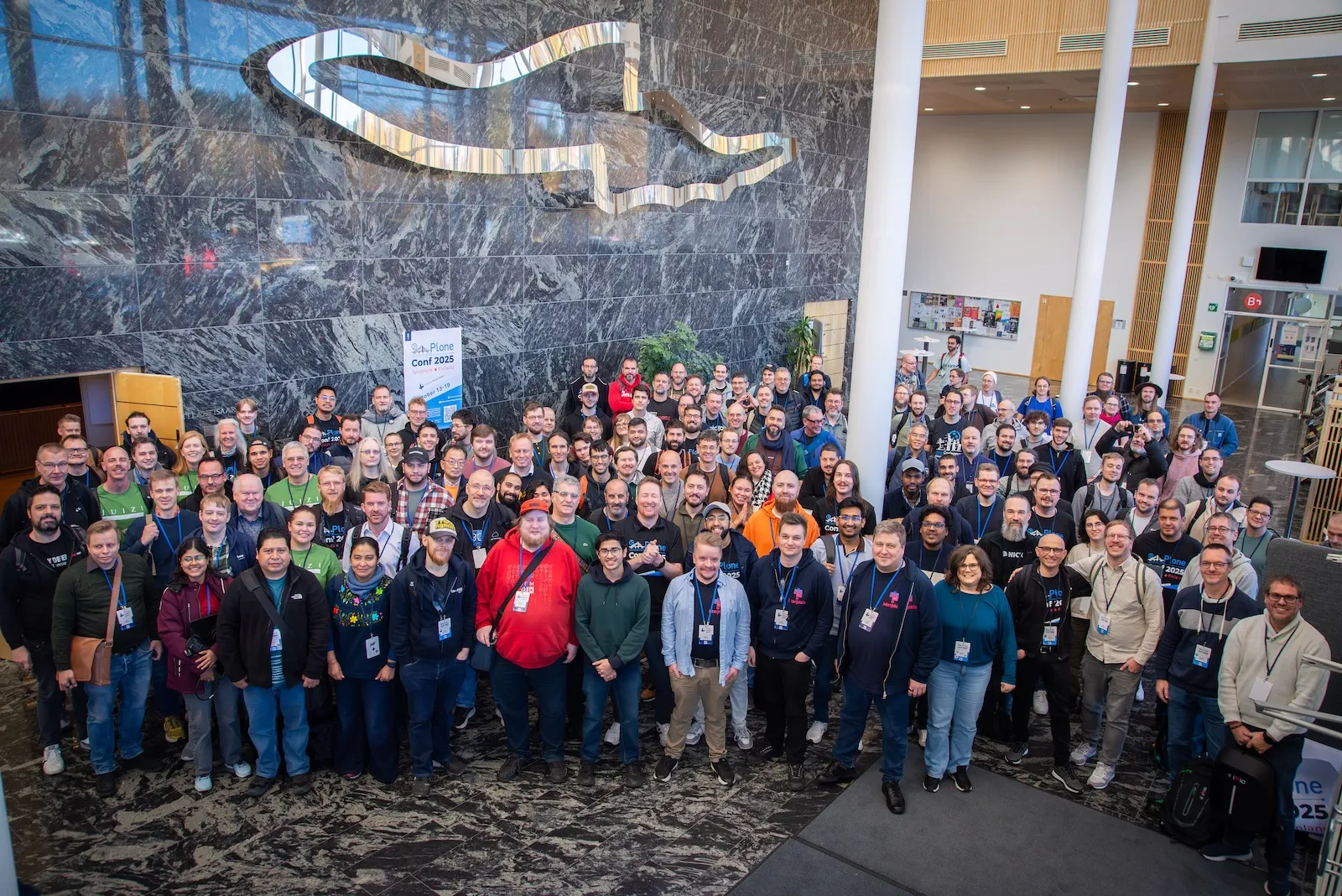 A group picture of PyCon Finland and Plone Conference participants